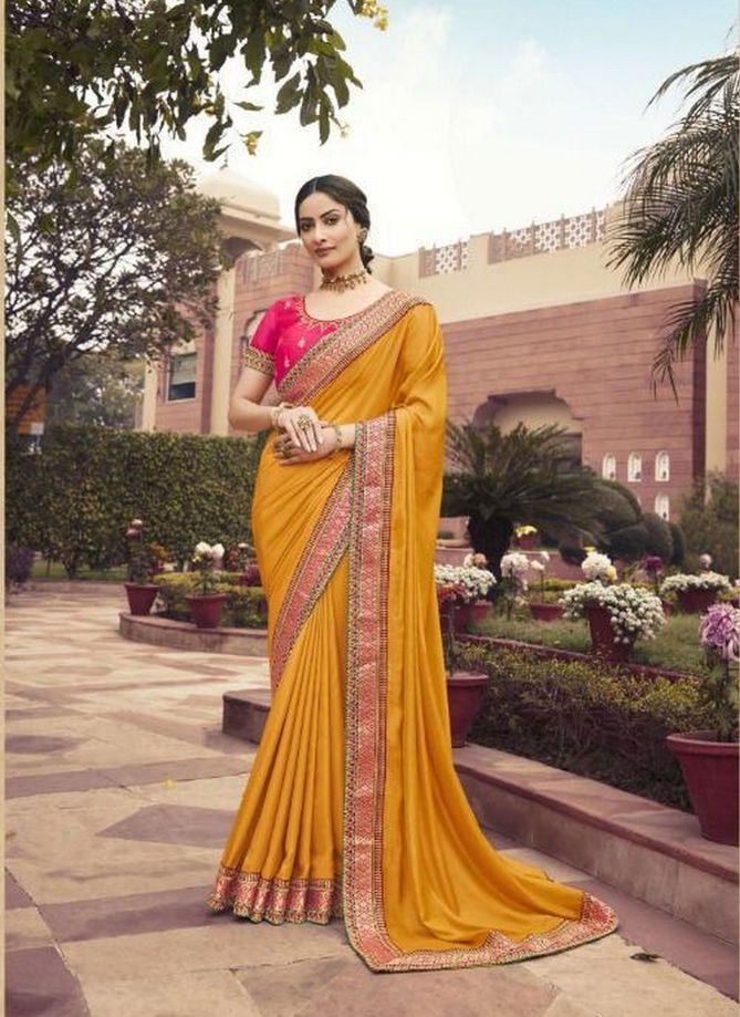 KAVIRA AARNA Latest fancy Designer Heavy Stylish Wedding Wear Embroidered Work Fancy Saree Collection